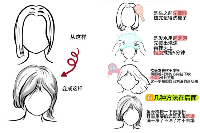 廣西燙發(fā)：如何讓八字劉海變蓬松？