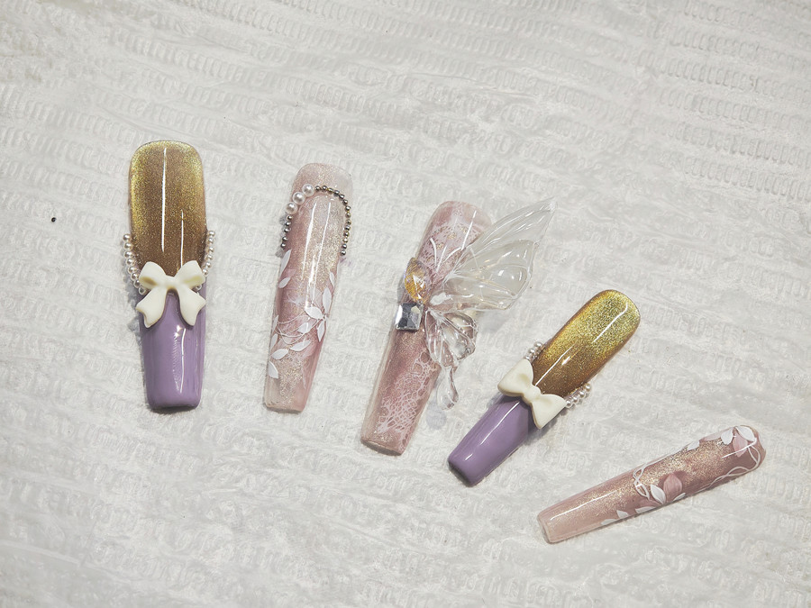 貓眼雕藝美甲，南寧美甲培訓(xùn)新手