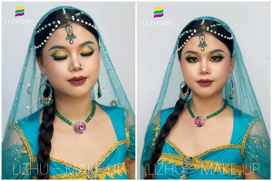 印度舞臺(tái)妝， 0基礎(chǔ)學(xué)彩妝造型